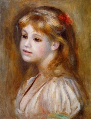 Pierre Auguste Renoir - Little Girl With A Red Hair Knot