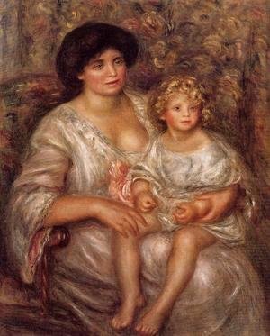 Pierre Auguste Renoir - Madame Thurneyssan And Her Daughter
