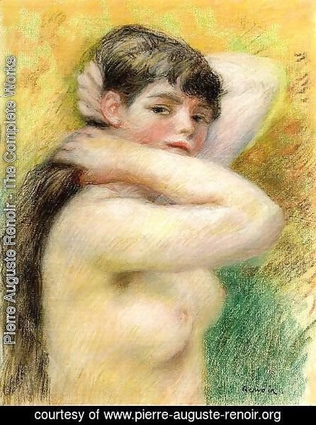 Pierre Auguste Renoir - Nude Arranging Her Hair