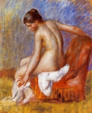 Pierre Auguste Renoir - Nude In An Armchair