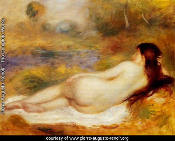 Nude Reclining On The Grass