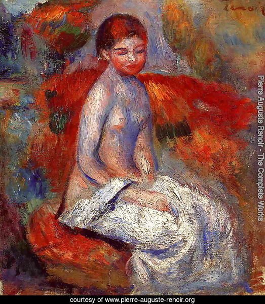 Nude Seated In A Landscape