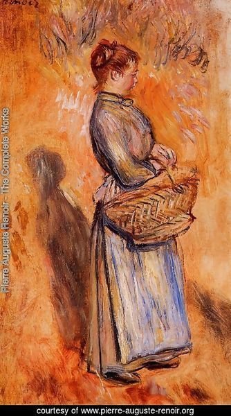 Peasant Woman Standing In A Landscape