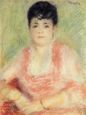 Pierre Auguste Renoir - Portrait In A Pink Dress