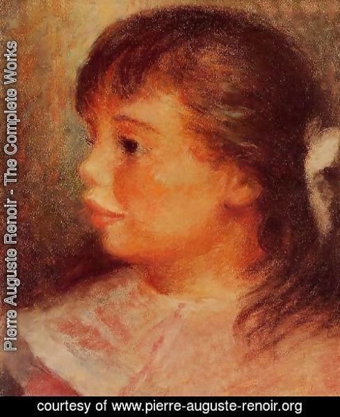 Pierre Auguste Renoir - Portrait Of A Girl 3