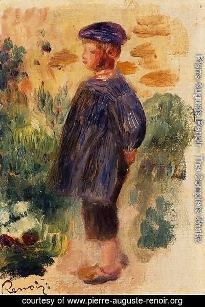 Pierre Auguste Renoir - Portrait Of A Kid In A Beret