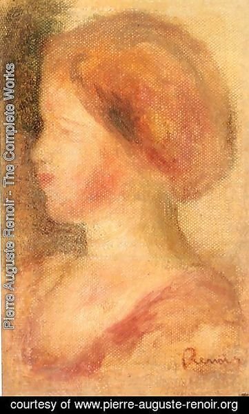 Pierre Auguste Renoir - Portrait Of A Young Girl2