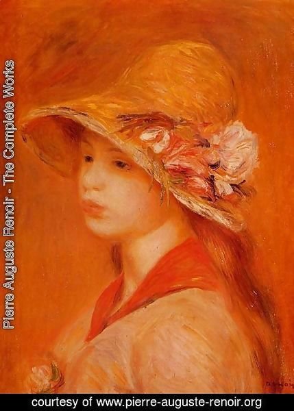 Pierre Auguste Renoir - Portrait Of A Young Girl3