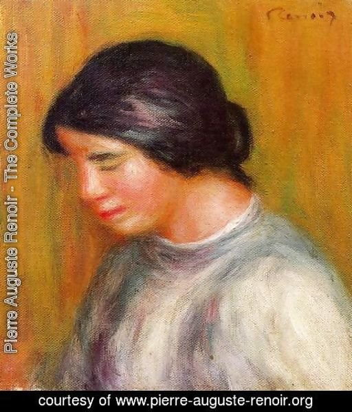 Pierre Auguste Renoir - Portrait Of A Young Girl4