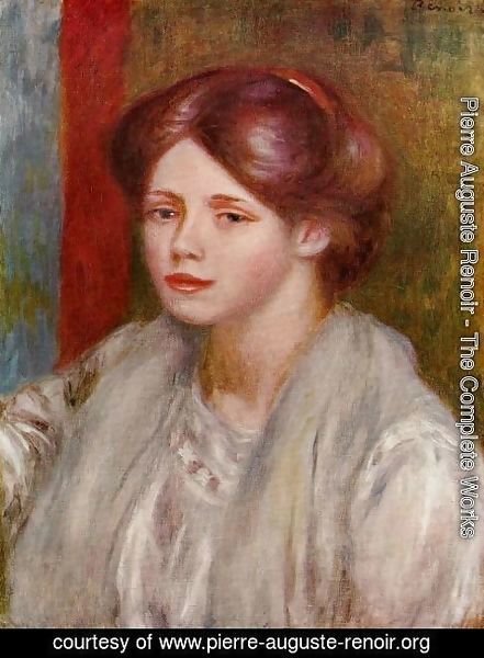 Pierre Auguste Renoir - Portrait Of A Young Woman