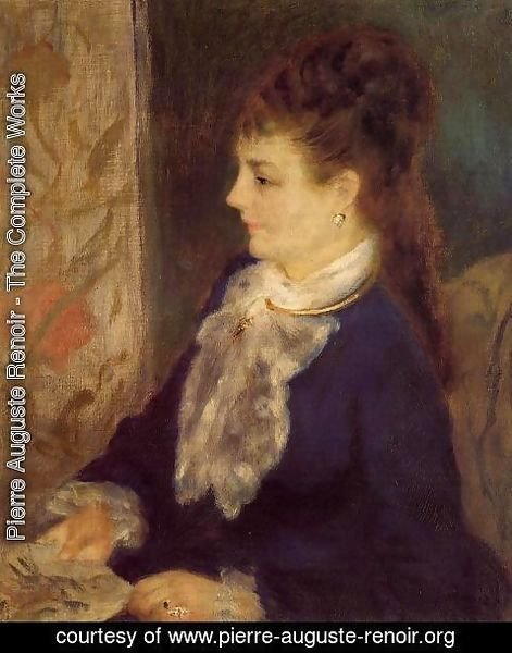 Pierre Auguste Renoir - Portrait Of An Anonymous Sitter