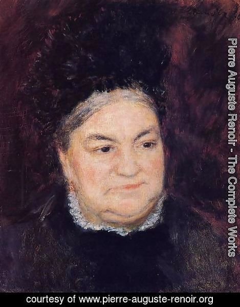 Pierre Auguste Renoir - Portrait Of An Old Woman Aka Madame Le Coeur
