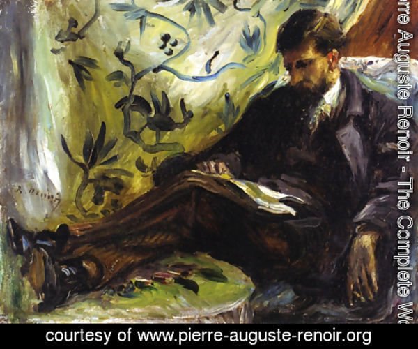 Pierre Auguste Renoir - Portrait Of Edmond Maitre Aka The Reader
