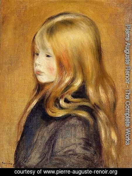 Pierre Auguste Renoir - Portrait Of Edmond Renoir  Jr