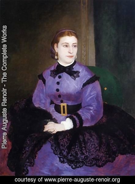 Pierre Auguste Renoir - Portrait Of Mademoiselle Sicotg