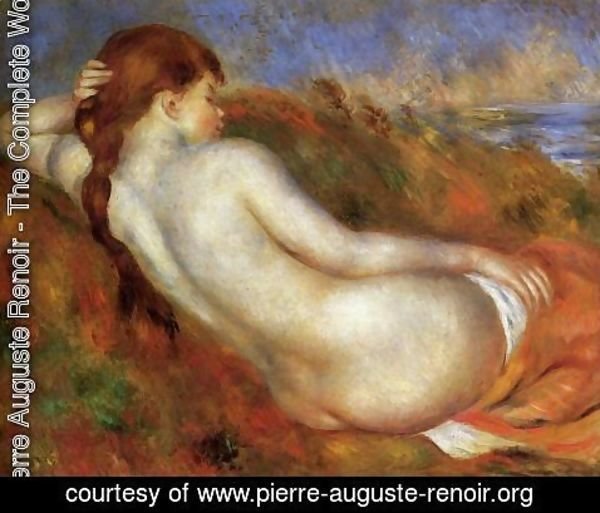 Pierre Auguste Renoir - Reclining Nude   (Pierre Auguste Renoir   1883)