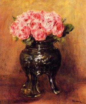 Pierre Auguste Renoir - Roses In A China Vase