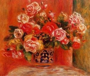Pierre Auguste Renoir - Roses In A Vase3