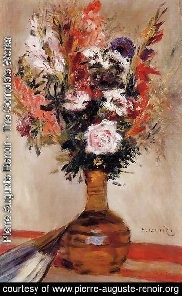 Pierre Auguste Renoir - Roses In A Vase6