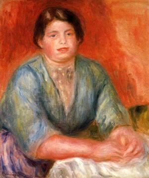 Pierre Auguste Renoir - Seated Woman In A Blue Dress