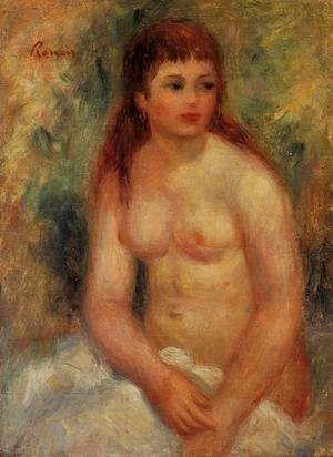 Pierre Auguste Renoir - Seated Young Woman  Nude