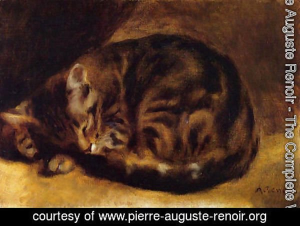 Pierre Auguste Renoir - Sleeping Cat