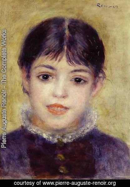 Pierre Auguste Renoir - Smiling Young Girl