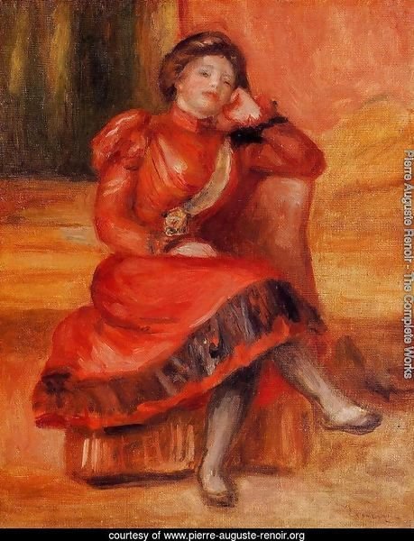 Spanish Dancer In A Red Dress