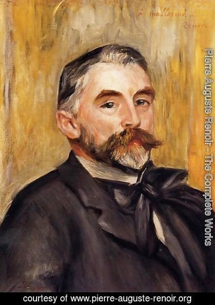 Pierre Auguste Renoir Stephane Mallarme Painting Reproduction | pierre ...