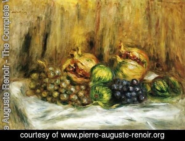 Pierre Auguste Renoir - Still Life With Grapes