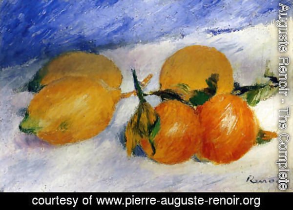 Pierre Auguste Renoir - Still Life With Lemons And Oranges