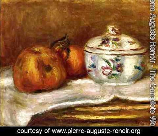 Pierre Auguste Renoir - Sugar Bowl  Apple And Orange