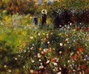Summer Landscape Aka Woman With A Parasol In A Garden