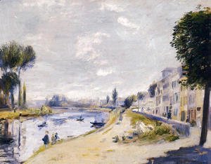 Pierre Auguste Renoir - The Banks Of The Seine  Bougival