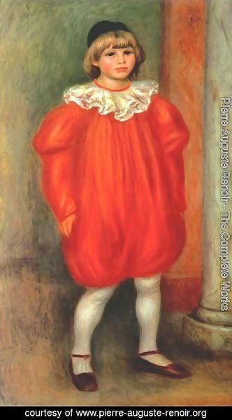 Pierre Auguste Renoir - The Clown Aka Claude Ranoir In Clown Costume