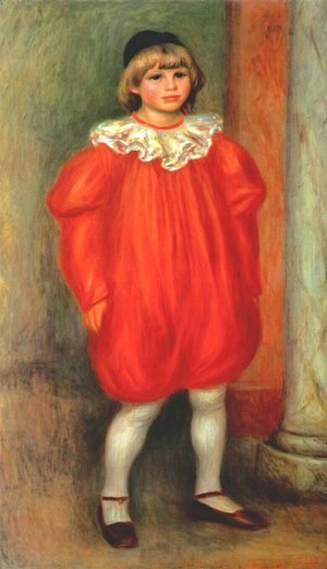 Pierre Auguste Renoir - The Clown Aka Claude Ranoir In Clown Costume