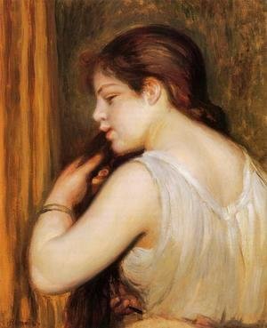 Pierre Auguste Renoir - The Coiffure Aka Young Girl Combing Her Hair