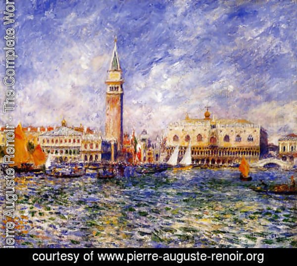 Pierre Auguste Renoir - The Doges Palace  Venice