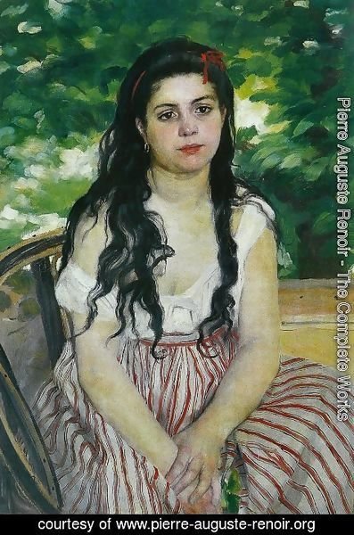 Pierre Auguste Renoir - The Gypsy Girl Aka Summer