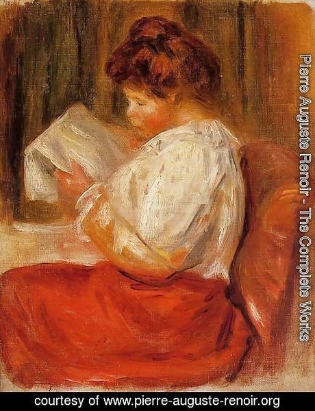Pierre Auguste Renoir - The Little Reader