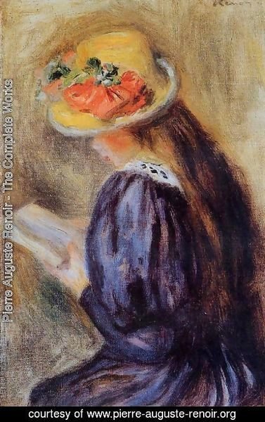 Pierre Auguste Renoir - The Little Reader Aka Little Girl In Blue