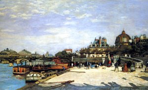 Pierre Auguste Renoir - The Pont Des Arts And The Institut De France