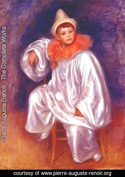 Pierre Auguste Renoir - The White Pierrot (Jean Renoir)