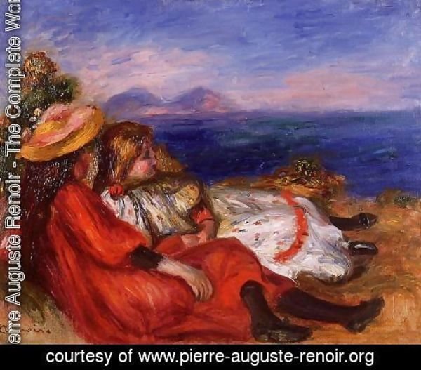 Pierre Auguste Renoir - Two Little Girls On The Beach