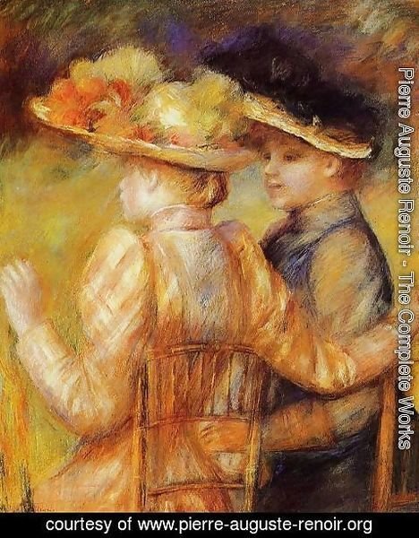 Pierre Auguste Renoir - Two Women In A Garden