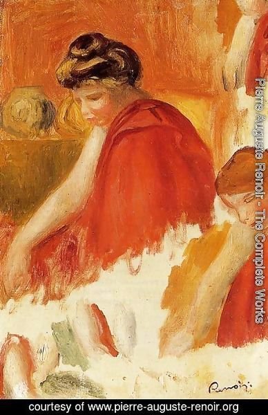 Pierre Auguste Renoir - Two Women In Red Robes