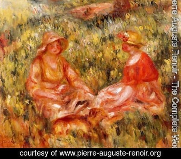 Pierre Auguste Renoir - Two Women In The Grass