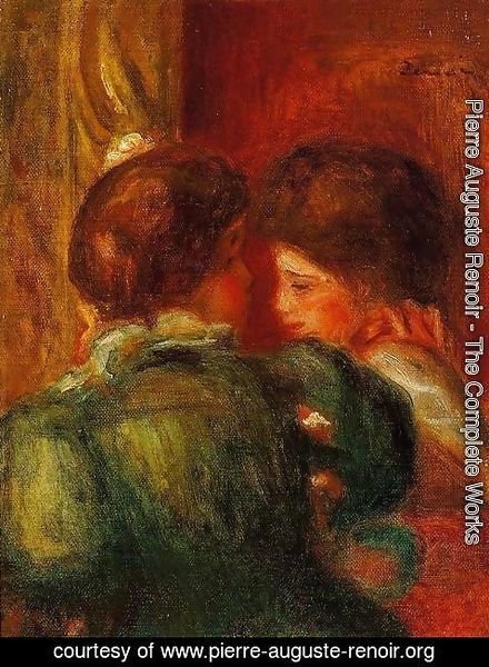 Pierre Auguste Renoir - Two Womens Heads Aka The Loge
