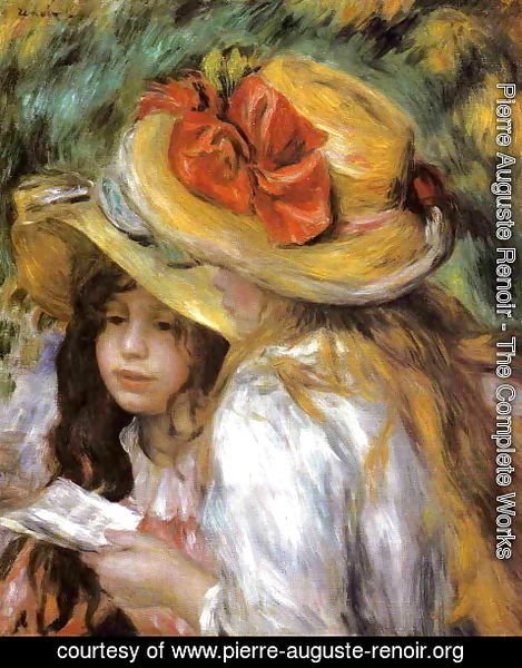 Pierre Auguste Renoir - Two Young Girls Reading