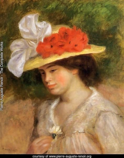 Woman In A Flowered Hat